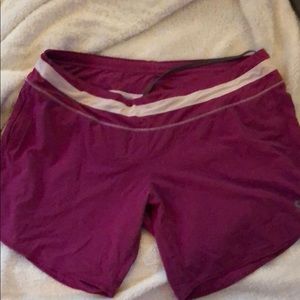 Oiselle Long Roga athletic shorts